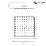 DUCHA PARED ABS CUADRADA - Image 2
