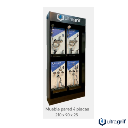 Mueble de pared de 4 placas.